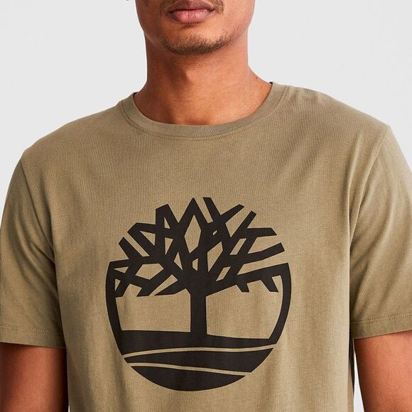 Timberland Other - Timberland Brown Tree Logo Print Short Sleeves T-Shirt For Size Medium